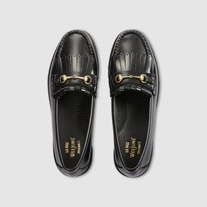 G.H. Bass & Co. Black Weejuns Loafers - LIANNA KILTIE SUPER LUG